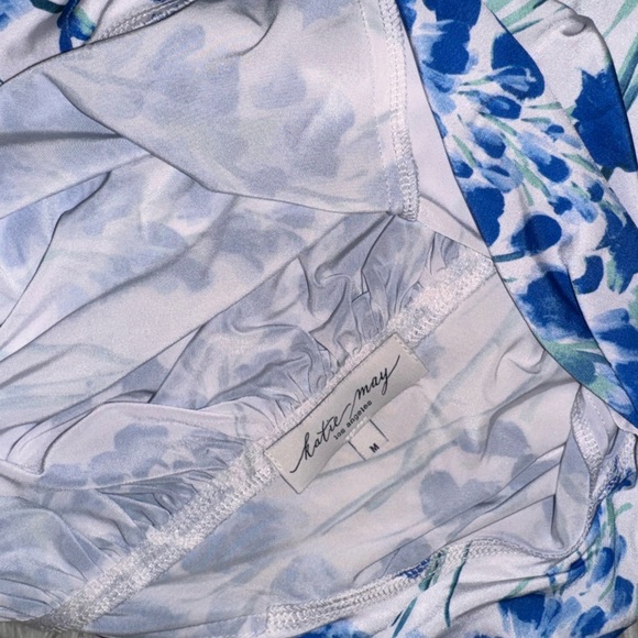 NWOT Katie May Beth Sapphire Floral Low Back Gown Sz M - Picture 5 of 6